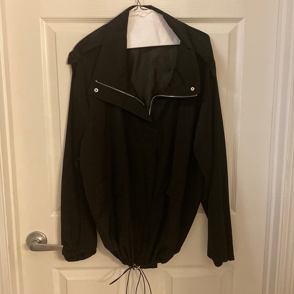 EUC 22/24 Lightweight Soft Black Jacket by Lane Bryant
